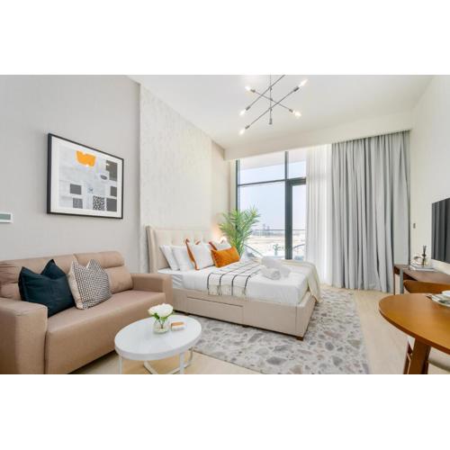 ON OFF HH-Meydan One- Cozy STUDIO - Burj Khalifa & Lagoon view