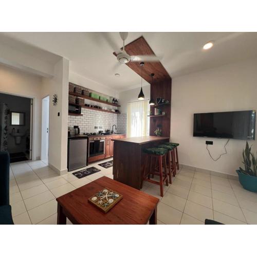 One bedroom with private garden