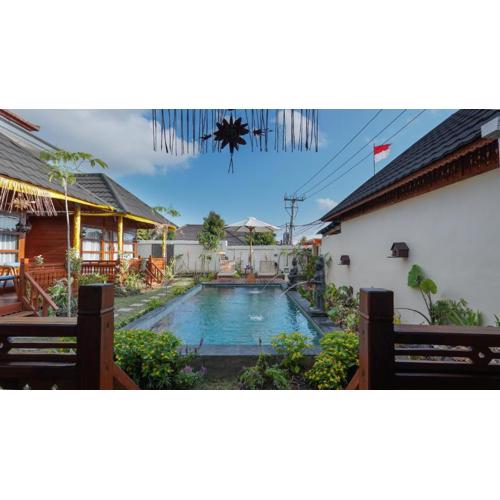 Orange wooden homestay