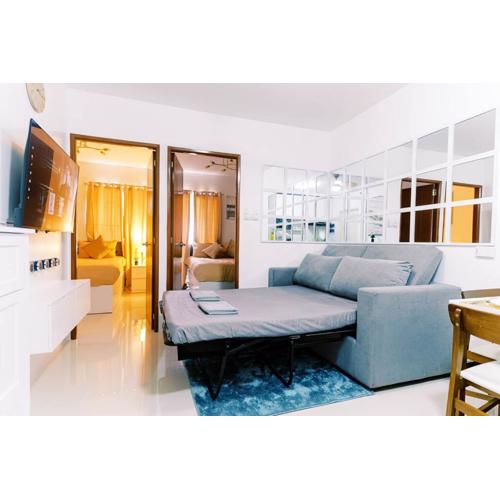 Palawan Cozy 2BR w Washer, Dryer, Gym, Pool for 6