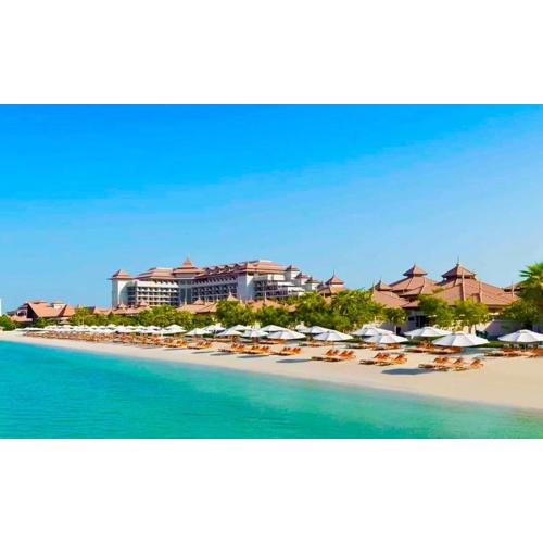Palm Jumeirah, Studio, Fantastischer Meer-, Beach- und Skyline Blick, Strand