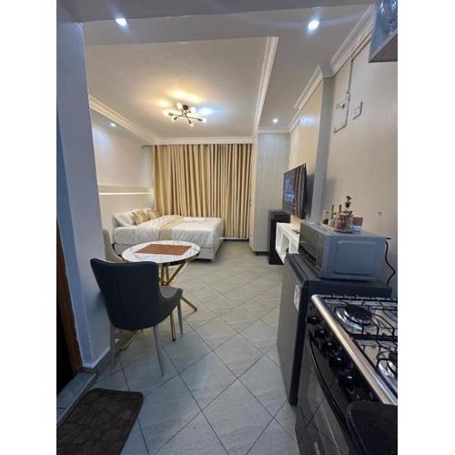 Pamoja stays - Modern studio near transit with balcony and workspace