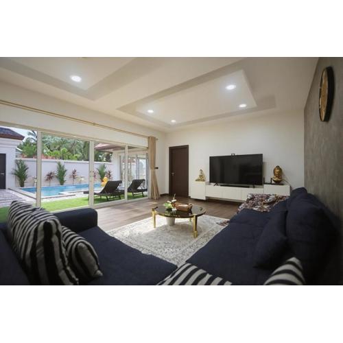 Pattaya View Talay Villa-Family Luxury Private Pool Villa,2BR, Walk to Beach