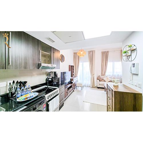 Peach Bliss Studio with Balcony in Al Reef