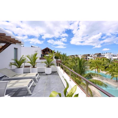 Penthouse Blue Horizon, 5 min walking from Mont Choisy beach