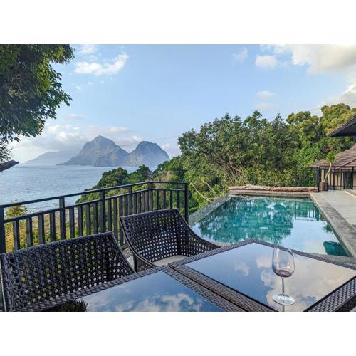 Perch El Nido's Seaview Villas overlooking Marimegmeg