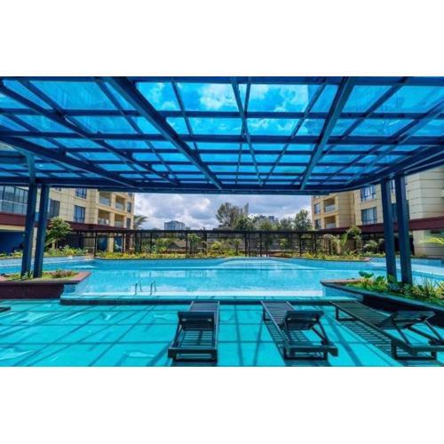 Plushy Nivla haven with pool,gym and mini mart yaya