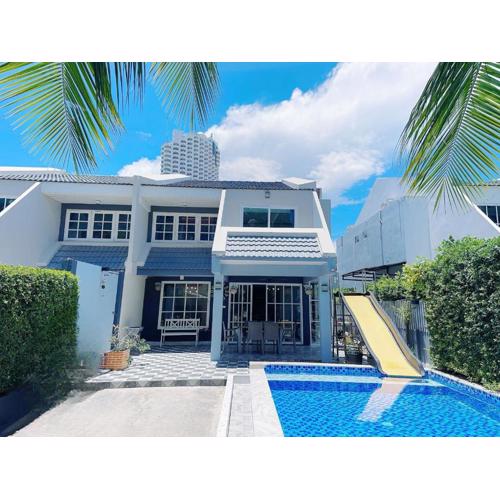 Pool VillA海滩轰趴别墅步行抵达海滩四卧室