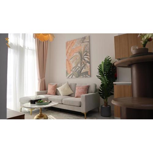 Prestige Smart 1BR Living Space in Oasis - Modern Comfort Near Masdar Park