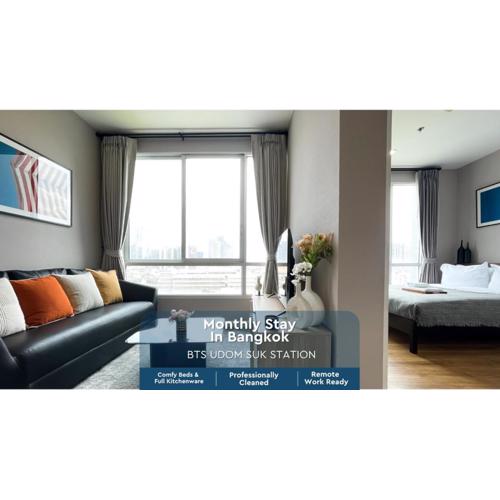 Prime Sukhumvit Stay 1 BR - Fast WiFi - BTS Udomsuk