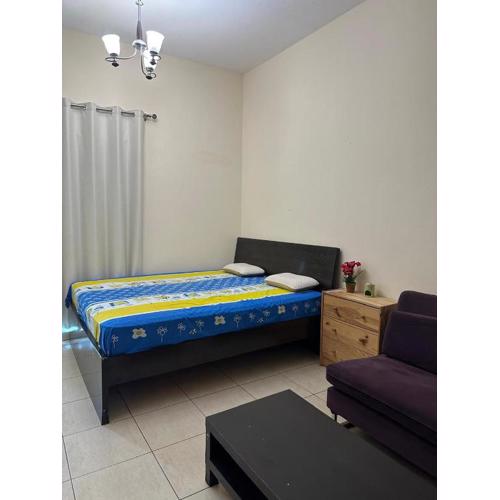 Private room with balcony fully furnished in Dubai Silicon Oasis