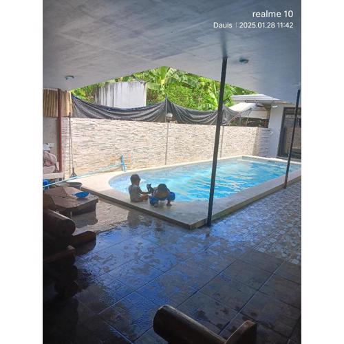 Private room with pool access