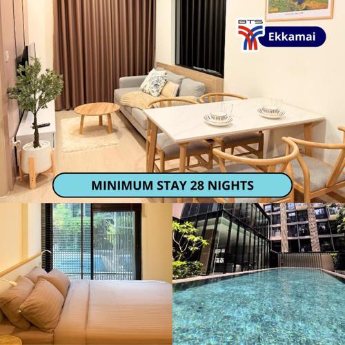 Quiet Modern pool view 5min walk to BTS Ekkamai