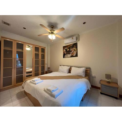 Resort 2-3BR Huge Pool, BBQ, 300m-Beach, 8 mins to Walking Street