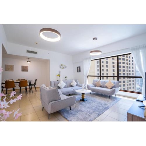 RH- Walk to JBR beach & Tram, Comfortable 02BR