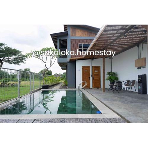 SakaLoka Cottage1- Mountain and Rice Field View