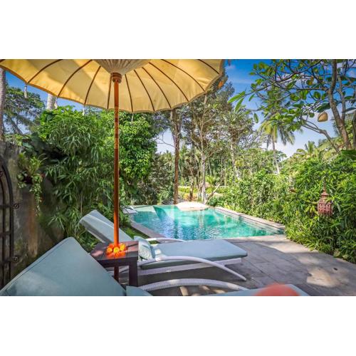Samastiti villas Ubud private pool near the Yoga Barn