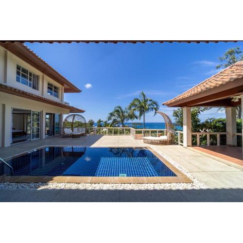 Scenic Seaview Villa Sea Dream for 9, Tennis Court, 5min walk to Kata Noi Beach