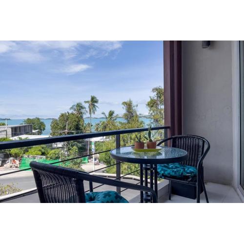 Sea view 1BR condo Beach Gym Sauna pool