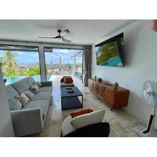 Sea View Jaccuzi Pool Villa Near the Beach Sunset