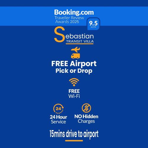 Sebastian Transit Villa with Free airport shuttle