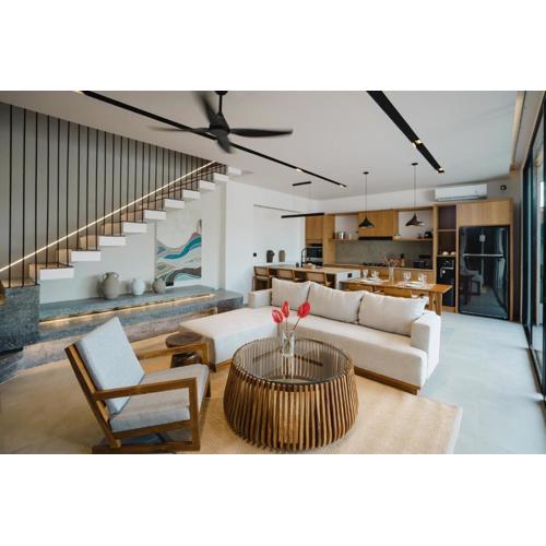 Seis villa 3BR villa in Canggu area with gym coworking parking security and full services