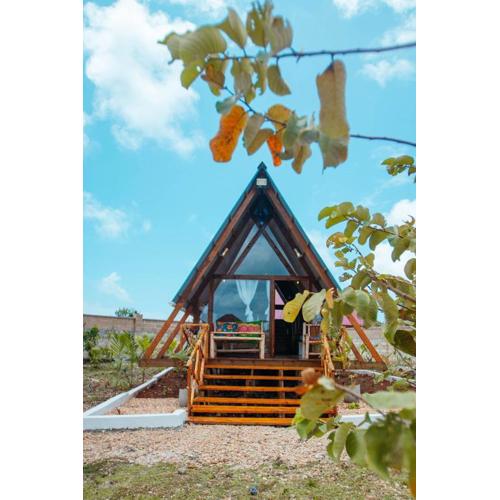 Serene A-Frame Cabin in Nungwi, Tanzania - Private Garden Oasis