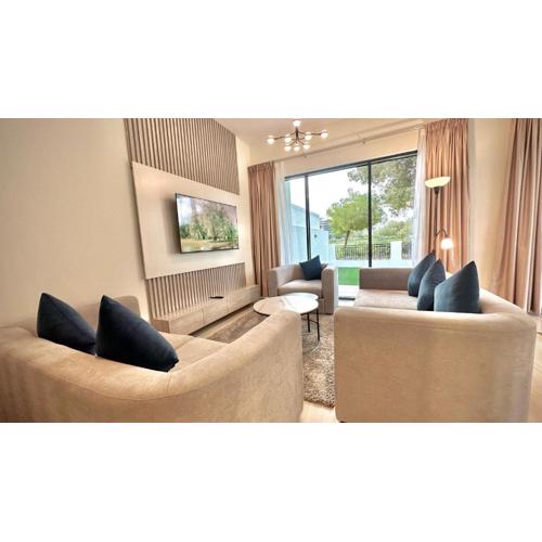 Serene Green Escape and Stunning Views in DAMAC Hills 1 by Bhavan Vacation Homes