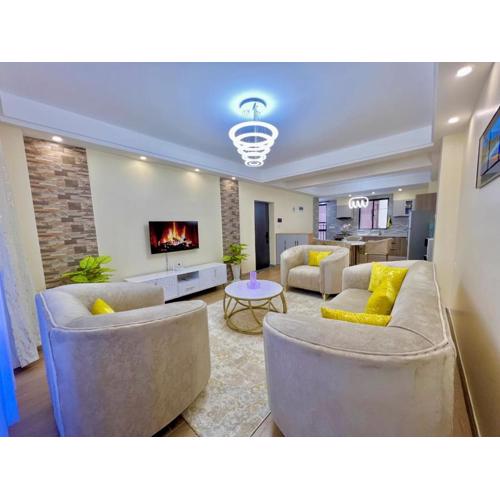 Serene stays apartment with amazing city views, heated swimming pool, modern equipped gym, private parking space and child play area