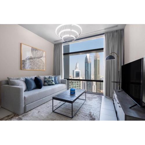 Silkhaus contemporary 1BDR with Downtown view in DIFC