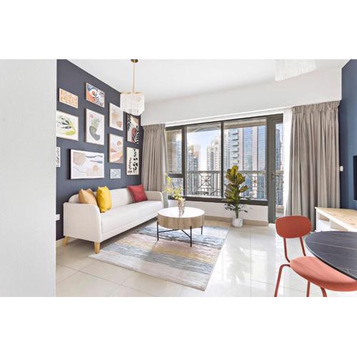 Silkhaus with Burj Khalifa view1BDR with modern amenities