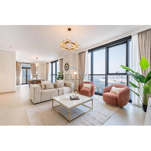 Spacious 3BR Apartment with Assistant Room & Stunning Creek Views in The Dubai Creek Residences South Tower 1, Creek Harbour by Deluxe Holiday Homes