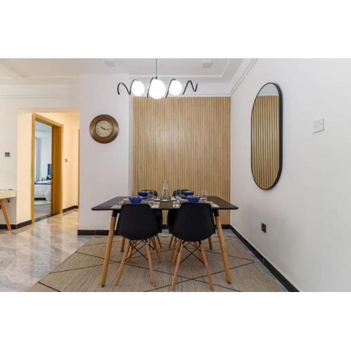 spacious elegant two bedroom apartment with swimming pool fully equipped gym ample parking space children play area and amazing scenic views