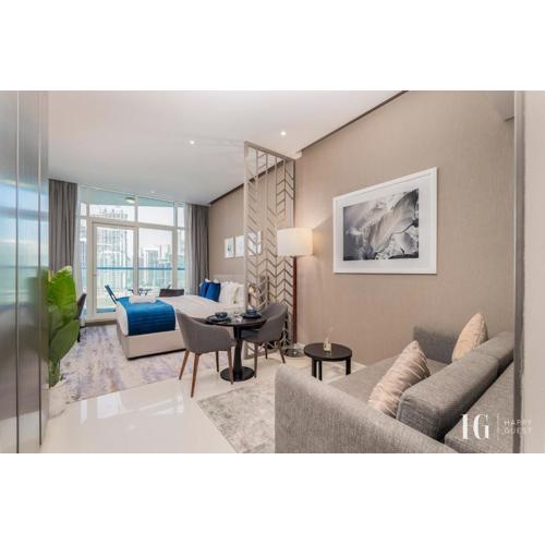 Spacious Studio in Damac Maison Prive Canal Views