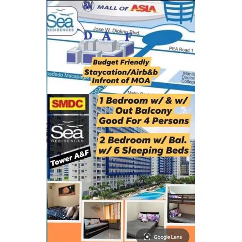 Staycation in Sea Residences Tower A By Lito Sallador