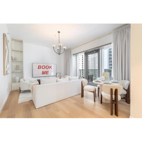 StayShort - Bright and Airy 1-Bedroom Apartment Perfect for 4 in Dubai Marina