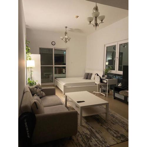 Studio with homely cozy and positive vibes