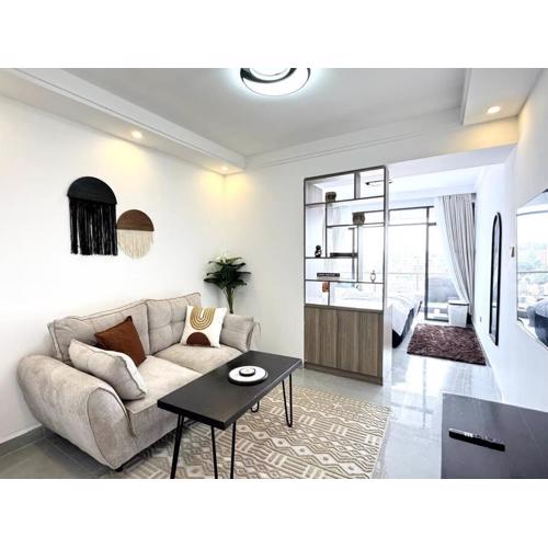 Studio with Nairobi skyline view