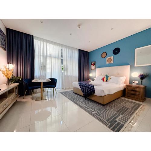 Studio with Terrace Damac Maison Cour Jardin Business Bay