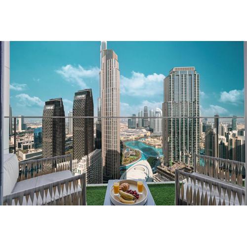 Stunning Downtown 4BR Sky High Luxury Apartment with Fountain Views