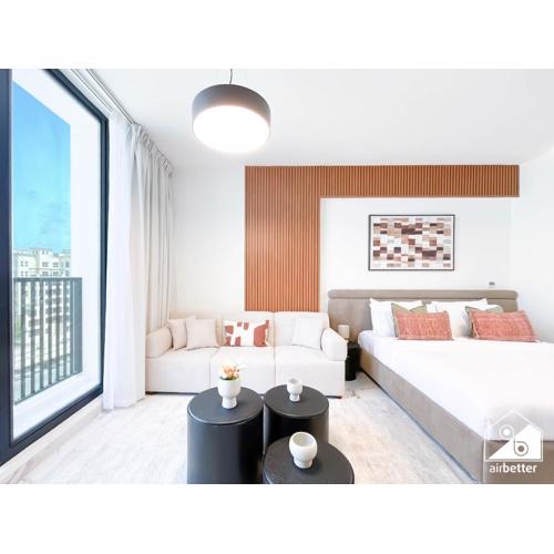 Stylish RAK Studio l Balcony, Pool & Fitness