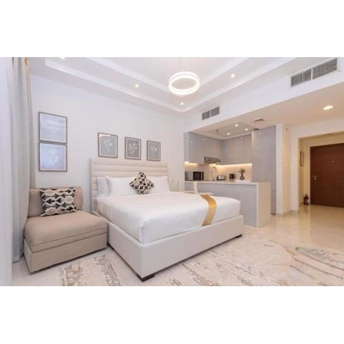 Stylish Studio 5 min Walk to Mall & Burj Khalifa