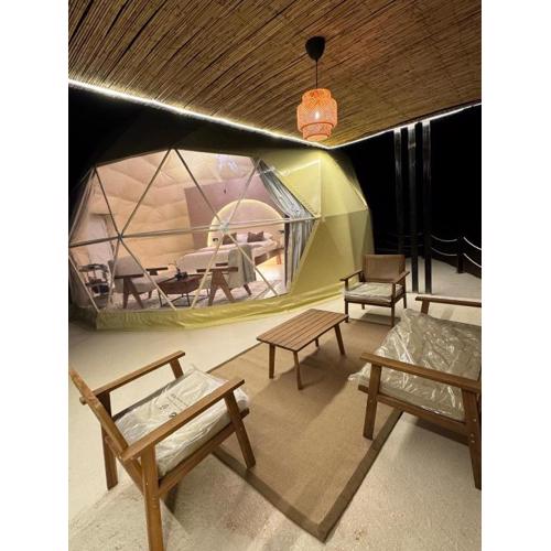 Sunset domes private camp