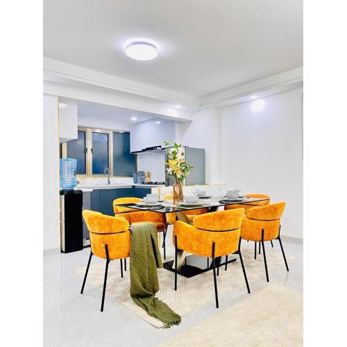 supreme newly furnished apartment with ample parking space, swimming pool ,fully equipped gym child play area and unbeatable city views