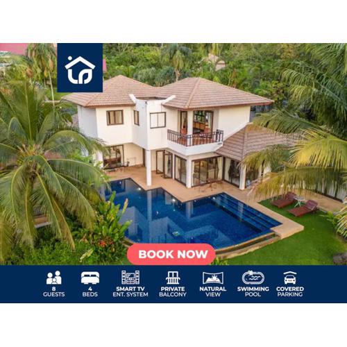 Surin 4-Bed Luxury Retreat with Private Pool V131