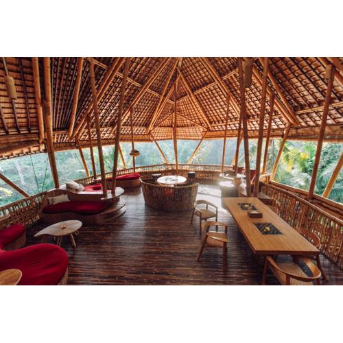 Temple House 3bds Eco Bamboo House Pool River View