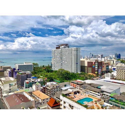 The Base - Large luxury, 1 Bedroom, Sea View - Pattaya City Centre - 963