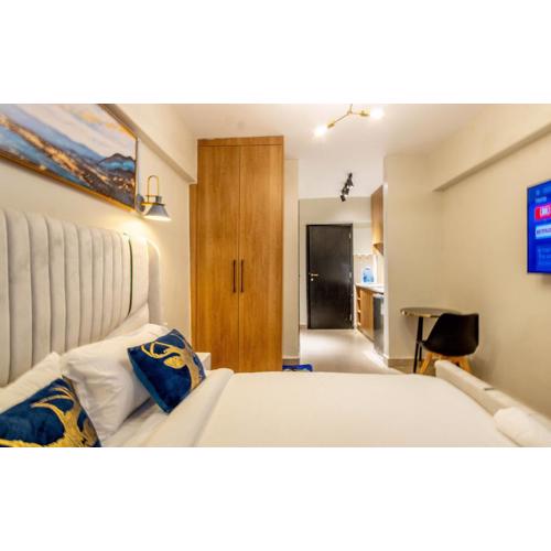 The blue Hughes studio