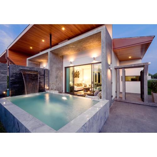 The cozy private pool villa