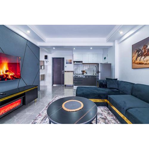 The Quiet One In Kileleshwa with a fireplace